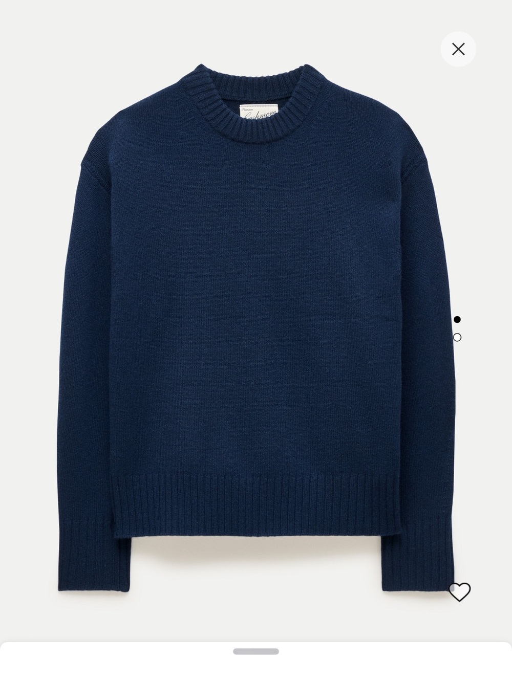 J.Crew oversized cashmere crewneck sweater